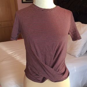 Zara twist-front crop top - S